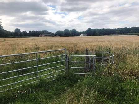 Footpath gate into the next field