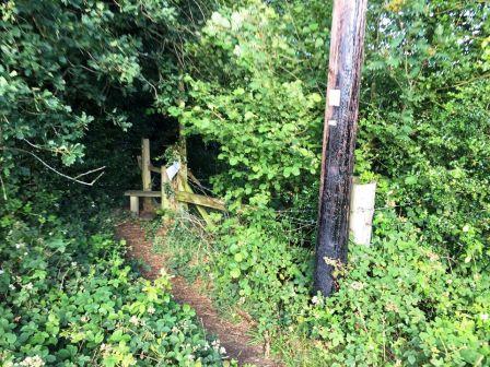 Stile to exit Greenacres