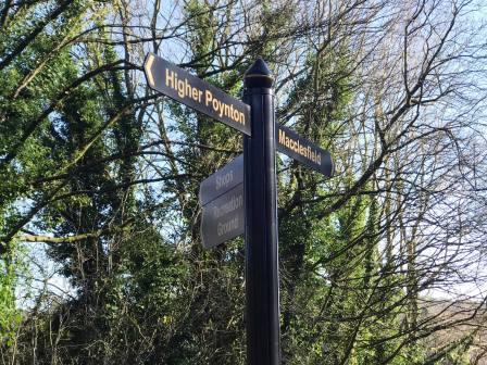 Sign as Bollington as reached again