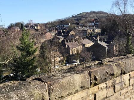 View over the town and White Nancy