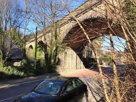 The viaduct we have just walked over