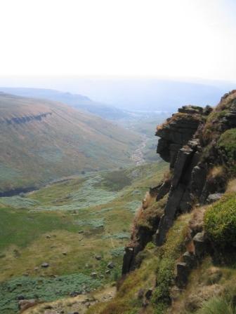 View back to Crowden from Laddow Rocks