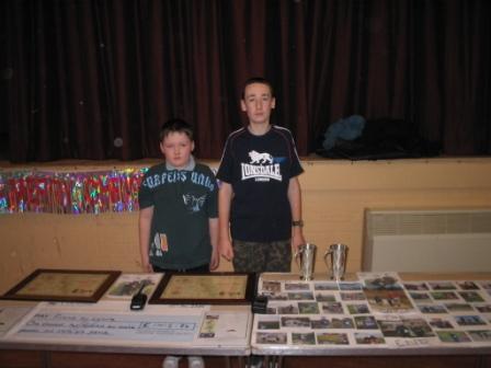 Jimmy & Liam on our Pennine Way display stand at the Christmas Fair