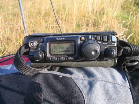 Yaesu FT-817 on Linton Hill