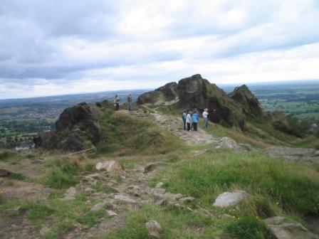 Looking out from Mow Cop