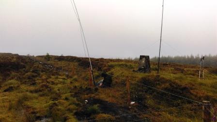 Our antennas on the summit of Loughermore