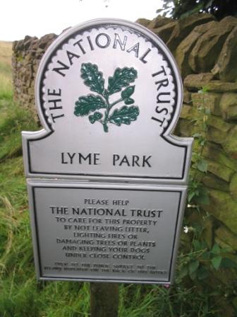 Entry into Lyme Park