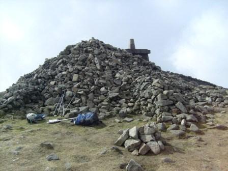 Summit cairn & trig point