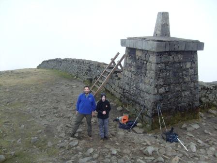 Tom & Jimmy at the summit of Slieve Donard