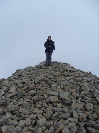 Jimmy on the summit cairn