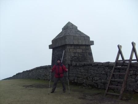 Tom reaches the summit ridge