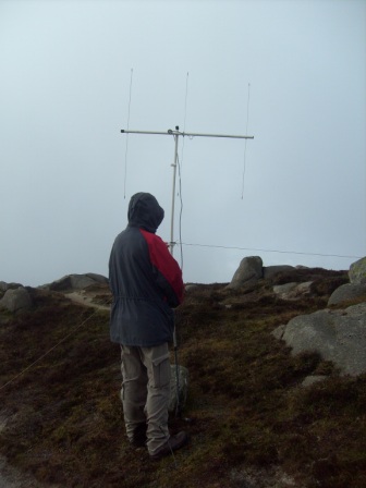 Jimmy setting up the SOTA Beam