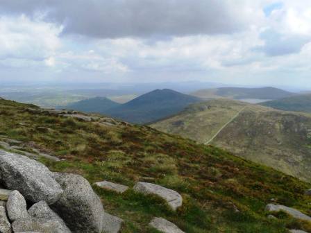 Looking back to Slievemoughanmore