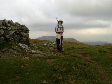 At the summit of Pigeon Rock Mountain