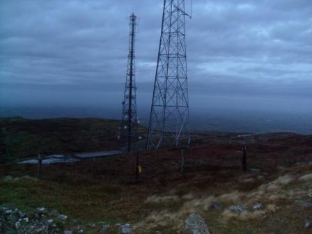 Summit of Slieve Croob early morning