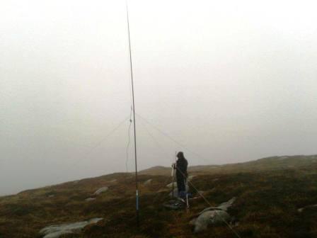 Setting up the antennas