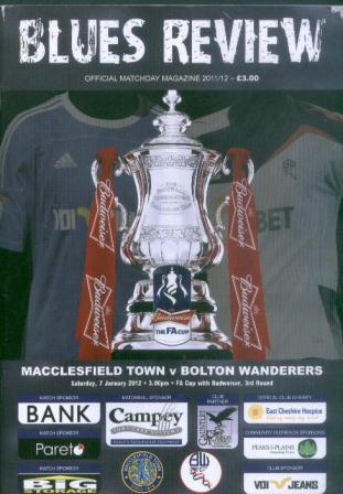 v Bolton, FA Cup R3 (H), 2012