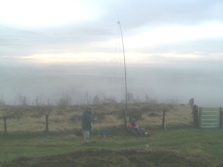 Dawn activation scene on Frenni Fawr