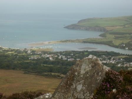 Looking over Newport Bay from the summit