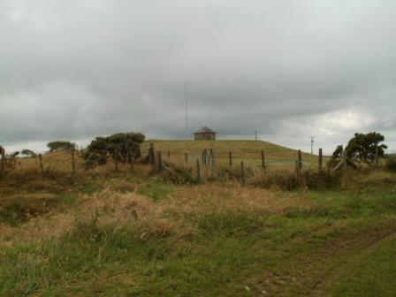 The covered reservoir (summit) from our operating position