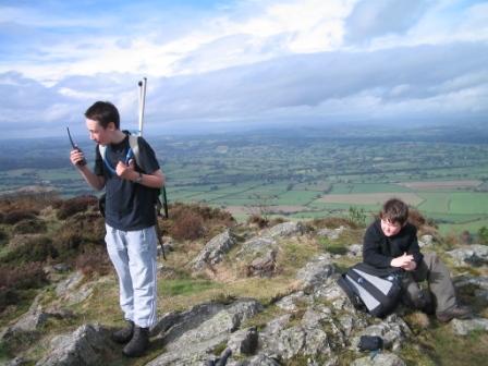 Jimmy and Liam on Moel y Golfa