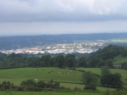 Looking out over Macclesfield from the hills above Rainow