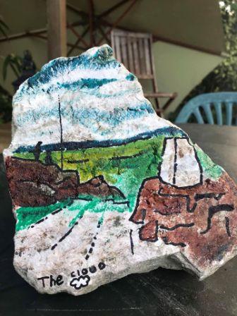 Rock painting of The Cloud summit
