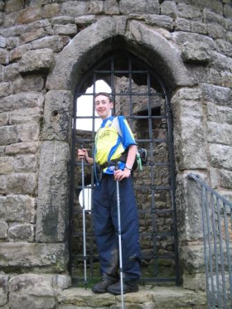 Jimmy at the castle gate