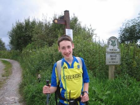 Jimmy & another NT sign on Mow Cop