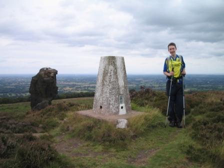 Mow Cop summit trig point