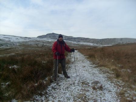 Tom M1EYP approaching the ridge