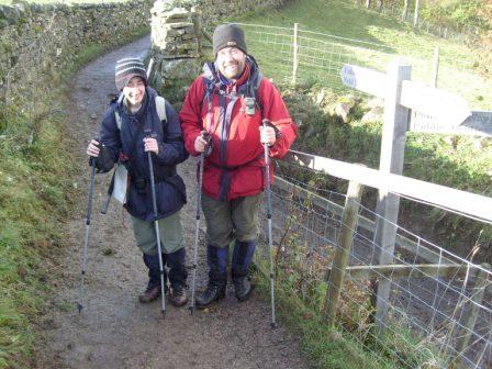 Jimmy & Tom, reunited with the Pennine Way - briefly