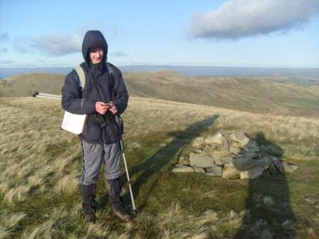 Jimmy at the summit cairn