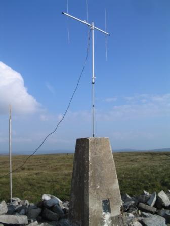 SOTA Beam and trig point on Cold Fell summit