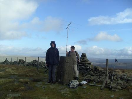 Jimmy & Liam at the summit