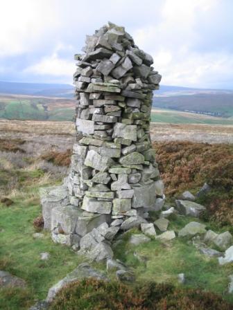Cairn close to, but not at the summit