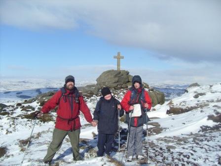 Tom, Liam & Jimmy at Rylstone Cross