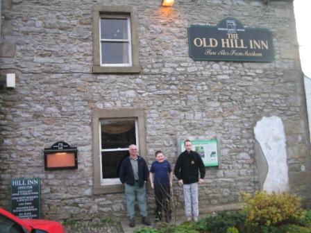 Myke, Liam & Jimmy at the Old Hill Inn, Chapel-le-Dale