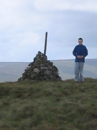 Jimmy at the cairn