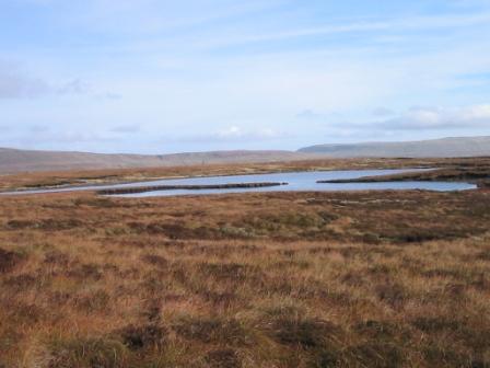 Flat plateau around the summit