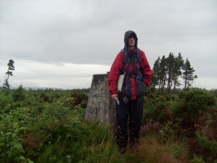 Jimmy attains the trig point