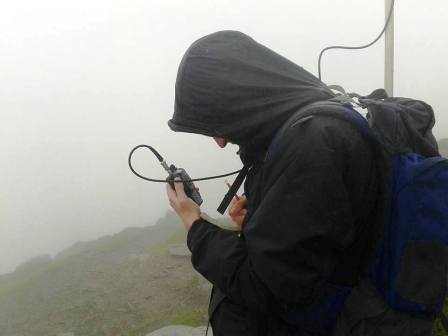 Jimmy M0HGY operating from Snowdon