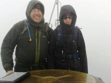 Tom & Jimmy on Snowdon summit