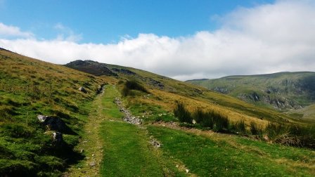 Second part of the initial track ascent