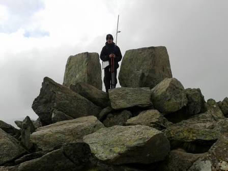 Jimmy on Tryfan summit