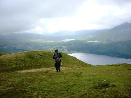 Tom descending Moel Eilio