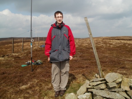 Jimmy by the summit cairn