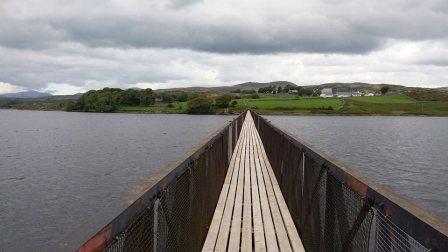 Long footbridge on Llyn Trawsfynydd