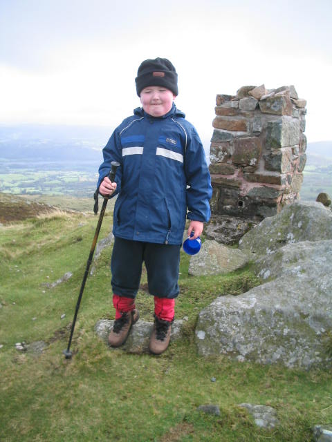 Liam and the trig point
