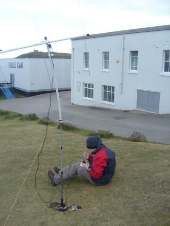 Operating position behind the summit complex